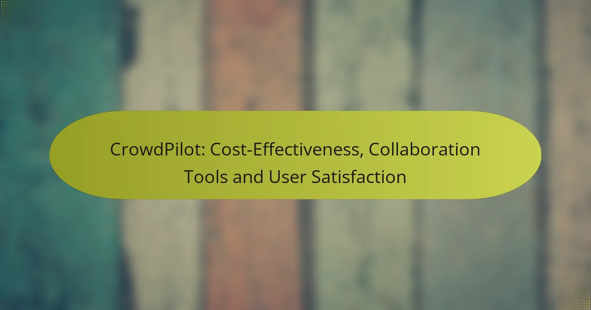 CrowdPilot: Cost-Effectiveness, Collaboration Tools and User Satisfaction