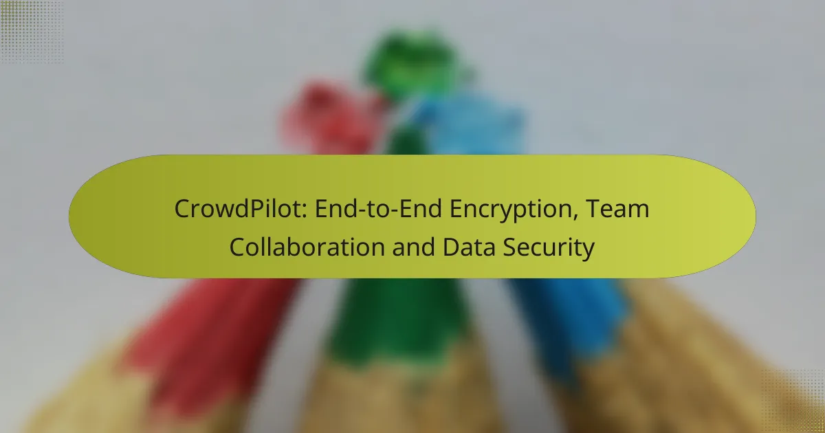 CrowdPilot: End-to-End Encryption, Team Collaboration and Data Security