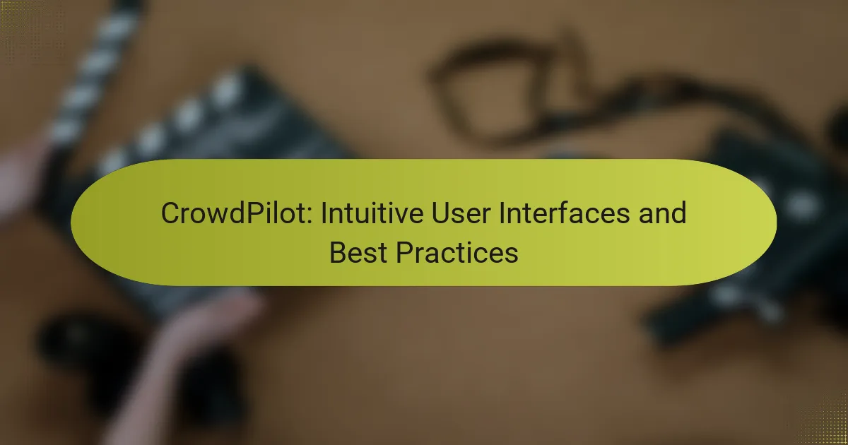 CrowdPilot: Intuitive User Interfaces and Best Practices