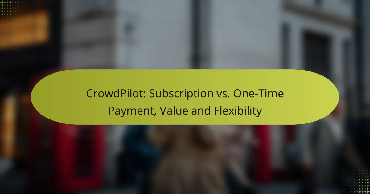 CrowdPilot: Subscription vs. One-Time Payment, Value and Flexibility