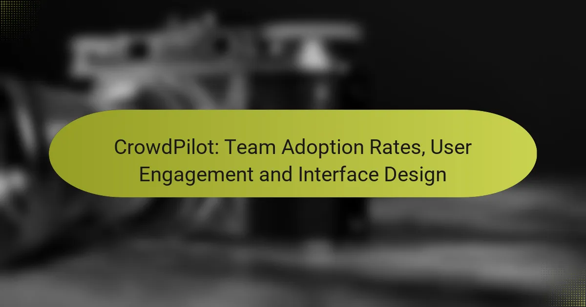 CrowdPilot: Team Adoption Rates, User Engagement and Interface Design