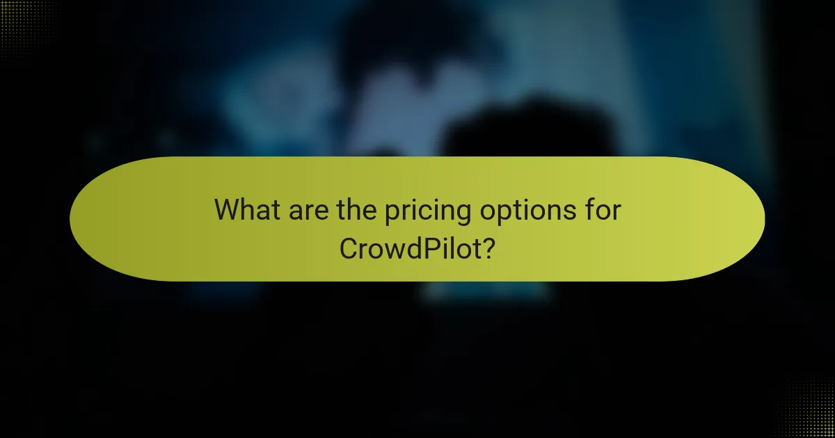 What are the pricing options for CrowdPilot?
