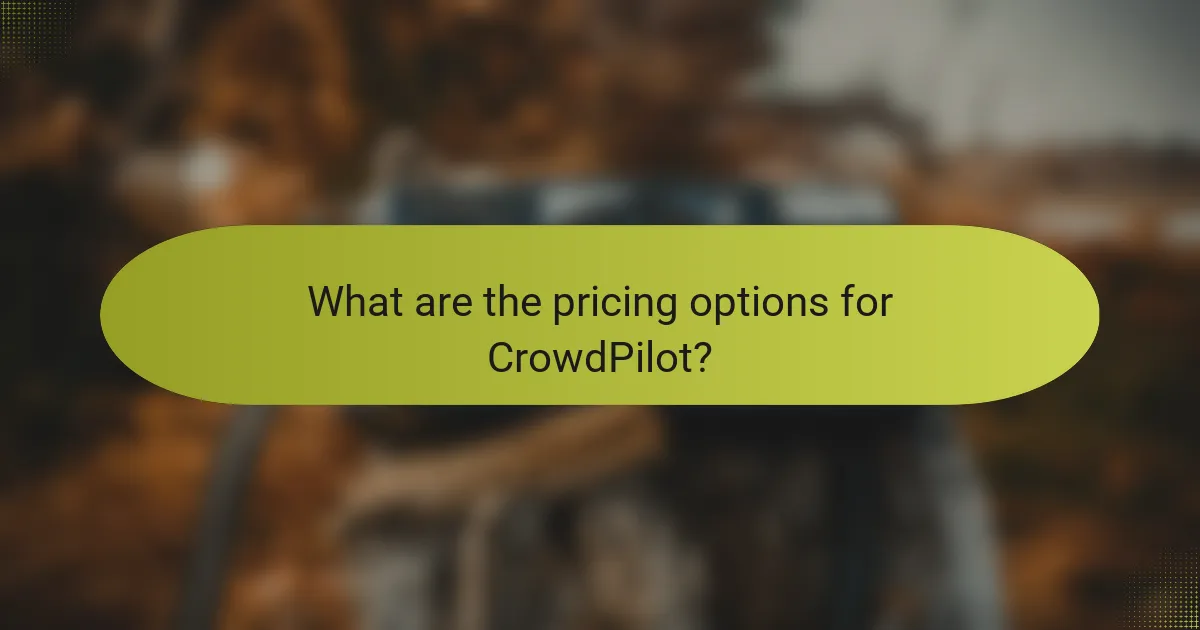 What are the pricing options for CrowdPilot?
